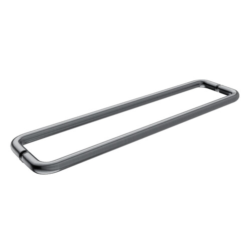 Brixwell TB-24BTB-BS 24 Inches Center To Center Standard Tubular Shower Towel Bar Back to Back Mount Without Washers Brushed Stainless Steel