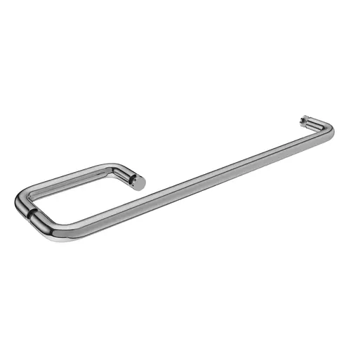 28 Inches Center To Center Towel Bar, 6 Inches Center To Center Handle Shower Door Towel Bar And Handle Combo No Washers Polished Stainless Steel