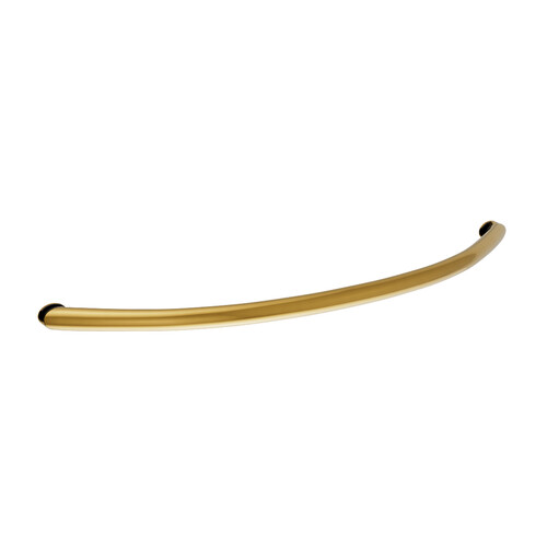 Brixwell TBR-18SM-LB 18 Inches Center to Center Arch Series Crescent Towel Bar Single Mount Lifetime Brass