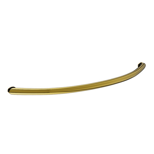 18 Inches Center to Center Arch Series Crescent Towel Bar Single Mount Polished Brass