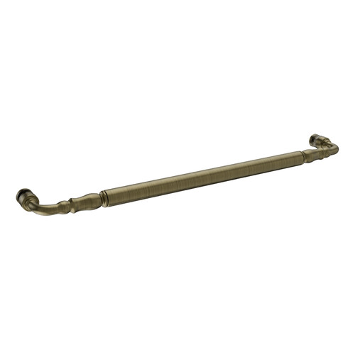 Brixwell TBT-18SM-AB 18 Inches Center To Center Traditional Series Victorian Style Towel Bar Single Mount Antique Brass