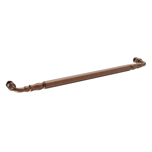 Brixwell TBT-18SM-ACP 18 Inches Center To Center Traditional Series Victorian Style Towel Bar Single Mount Antique Copper