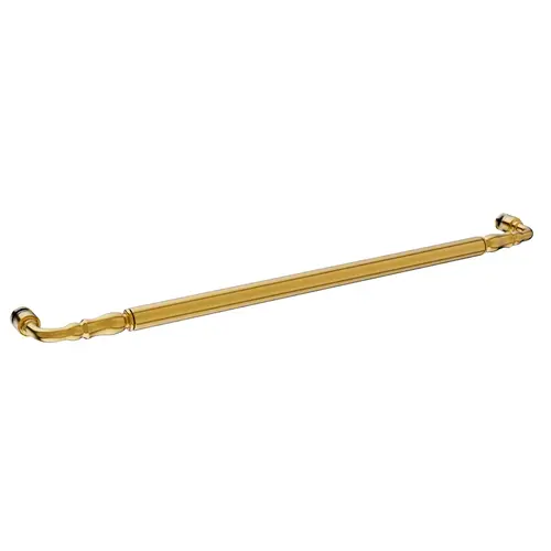 24 Inches Center To Center Traditional Series Victorian Style Towel Bar Single Mount 24K Gold