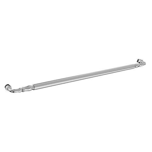 Brixwell TBT-24SM-C 24 Inches Center To Center Traditional Series Victorian Style Towel Bar Single Mount Polished Chrome