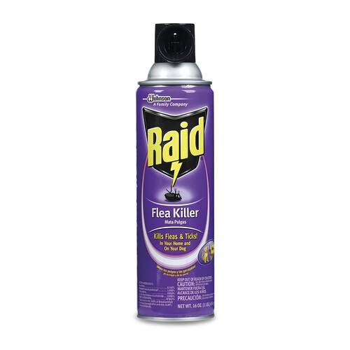 RAID 51656 Flea Killer, Liquid, Spray Application, 16 oz Clear