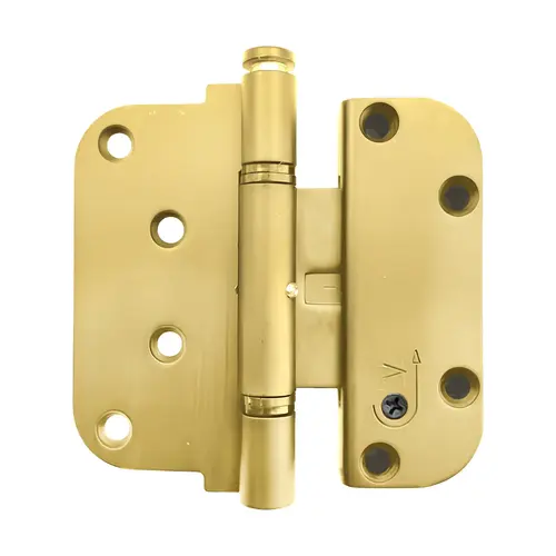 Brixwell 850-8762439 Ultimate 2d Adjustable Steel Set NoN-Removable Pin ktl Brass Alt Finish