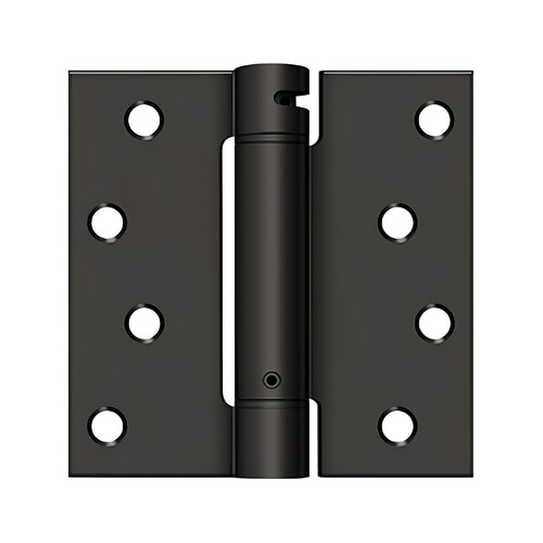 4" x 4" Spring Hinge, UL Listed in Oil-rubbed Bronze