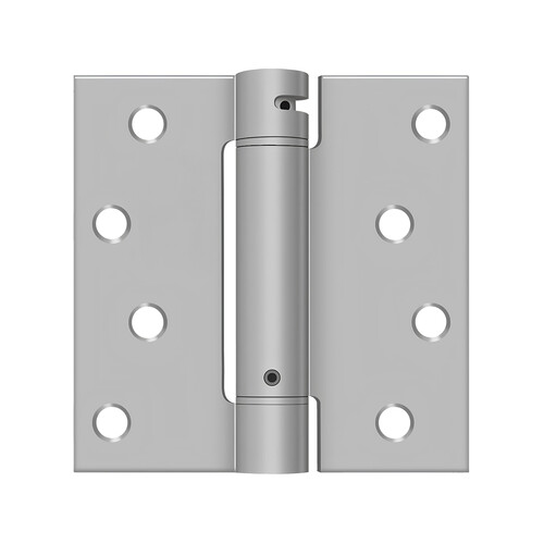 Deltana DSH44U32D 4" x 4" Spring Hinge, UL Listed in Brushed Stainless