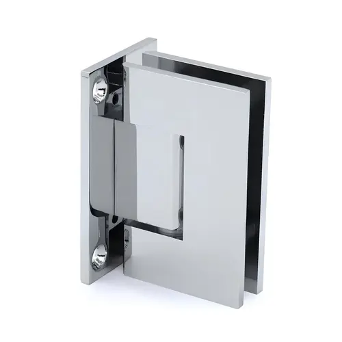 Wall to Glass Full Back Plate Hinge-Chrome