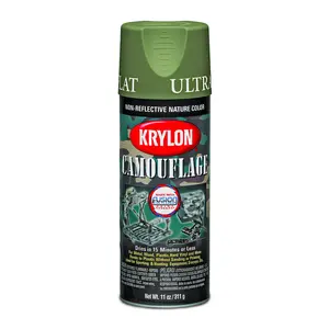 KRYLON K04296077 Camouflage Paint, Ultra-Flat, Woodland