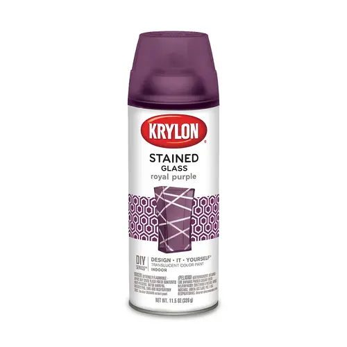 Stained Glass Paint, Gloss, Royal Purple, 11.5 oz, Aerosol Can