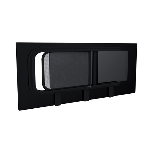 1351mm x 666mm Ram ProMaster Van Glass Window,Driver Side Second Slider with Internal Screen Window Position Privacy Tinted