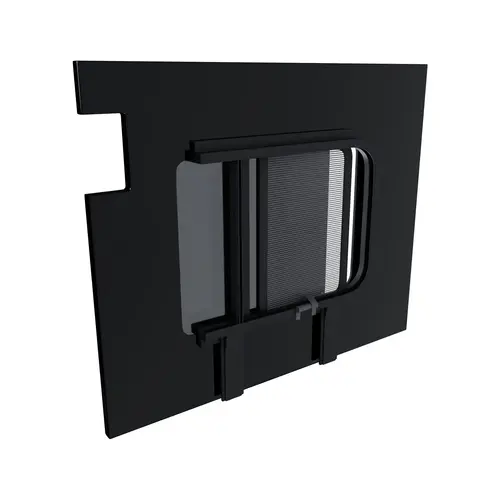 826mm x 665mm Ram ProMaster Van Glass Window,Passenger Side Barn Door Sliding with Internal Screen Window Position Privacy Tinted