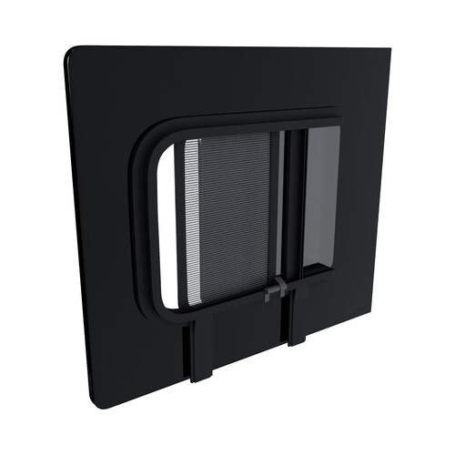 767mm x 666mm Ram ProMaster Van Glass Window,Driver Side Third Slider with Internal Screen Window Position Privacy Tinted