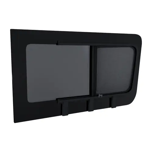 Brixwell DTSPCR007-INT 1402mm x 777mm Glass Window For Mercedes Sprinter,Driver Side First Sliding with Internal Screen Window Position Privacy Tinted
