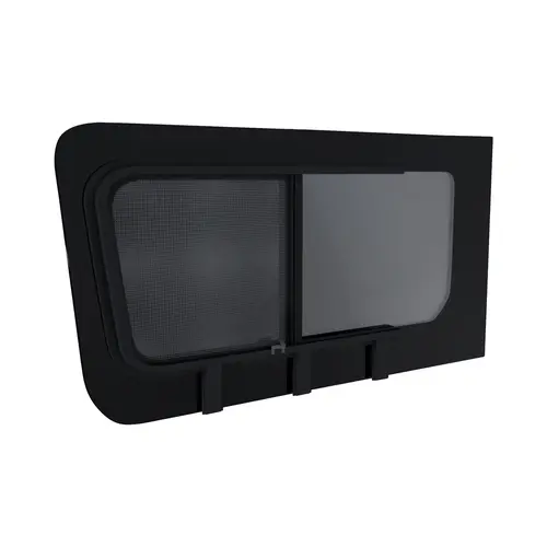 1402mm x 777mm Glass Window For Mercedes Sprinter,Passenger Side First Sliding with Internal Screen Window Position Privacy Tinted