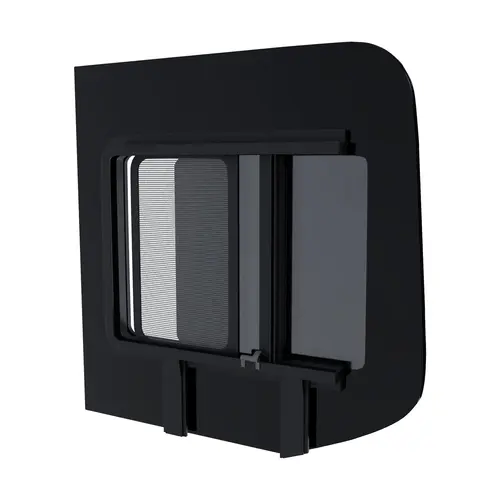 Brixwell DTSPCR024-INT 777mm x 777mm Glass Window For Mercedes Sprinter,Driver Side Back Door Sliding with Internal Screen Window Position Privacy Tinted