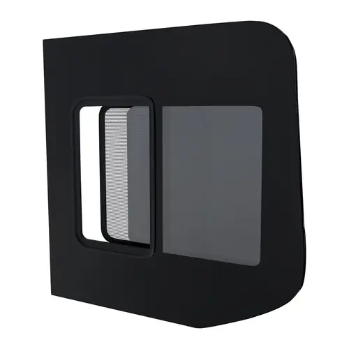 Brixwell DTSPCR025-INT 777mm x 777mm Glass Window For Mercedes Sprinter,Passenger Side Back Door Sliding with Internal Screen Window Position Privacy Tinted