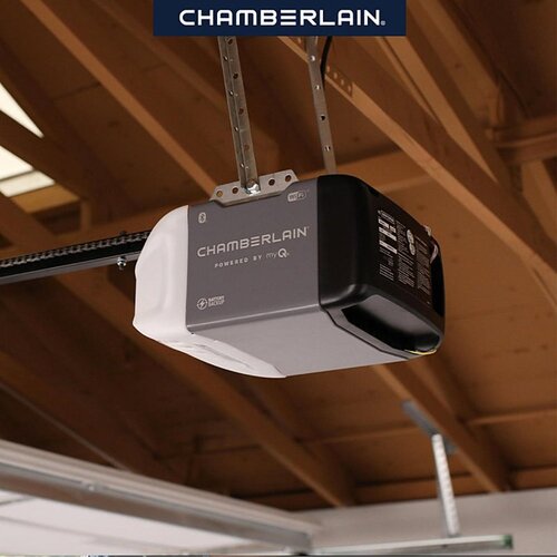 Chamberlain B2210 Garage Door Opener, Battery, Corded, Belt Drive, OS: Security+2.0