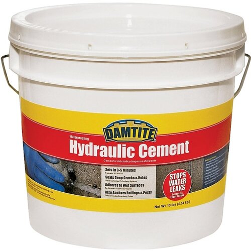 DAMTITE 17121 Hydraulic Cement, 10 lb, Pail