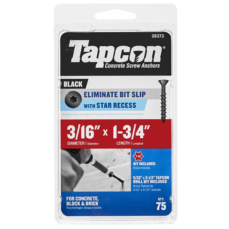 Gw ㉞ Tapcon 28373 Concrete Screws 3/16