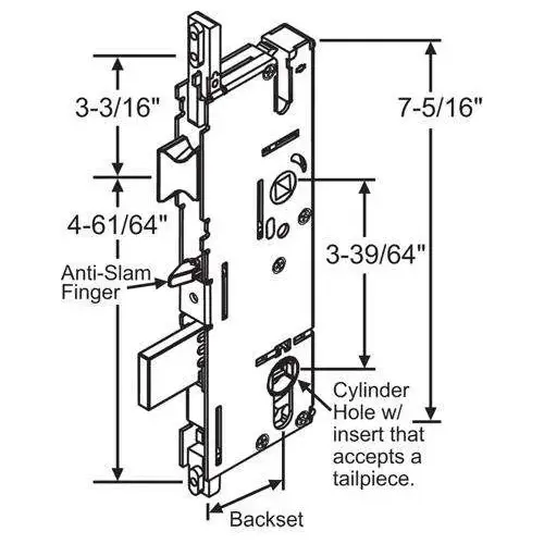 Gearbox Active Assembly 45MM Backset American Profile