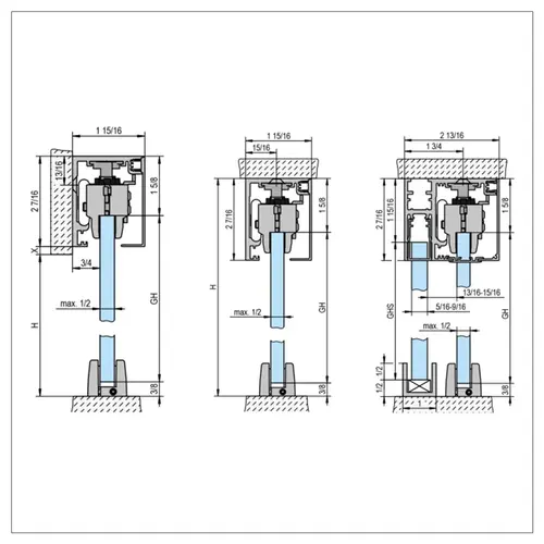 Bohle MasterTrack FT Kits Satin Anodized