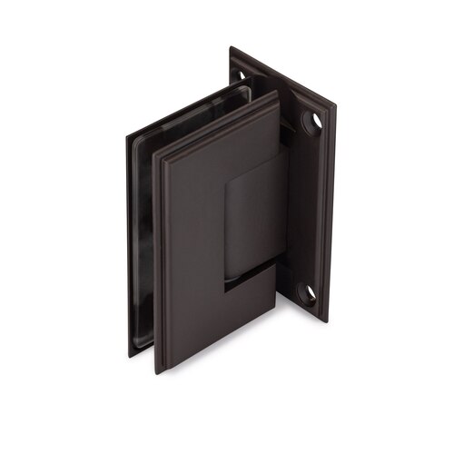 Symphony Standard Duty 90 degree Wall-Glass Hinge with 5 degree Offset - Oil Rubbed Bronze Medium