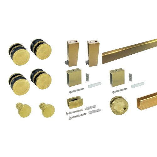 Bohle-Portals TAG81610.606 Taiga - Sliding Shower Door System - Brushed Brass PVD