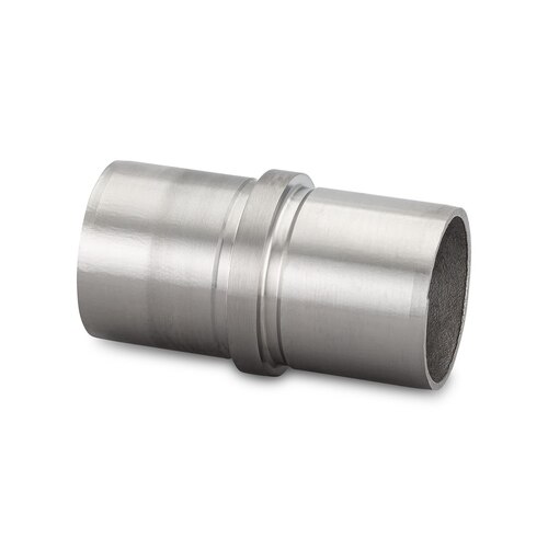 Handrail Inline Connector 1.50" O/D - Brushed Stainless