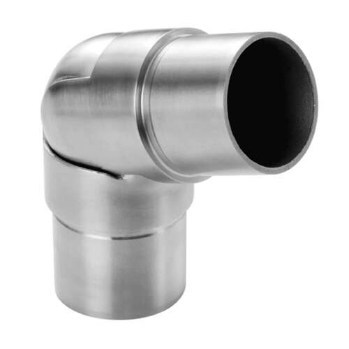 Handrail Adjustable Corner 0 degree-70 degree 1.50" O/D - Brushed Stainless