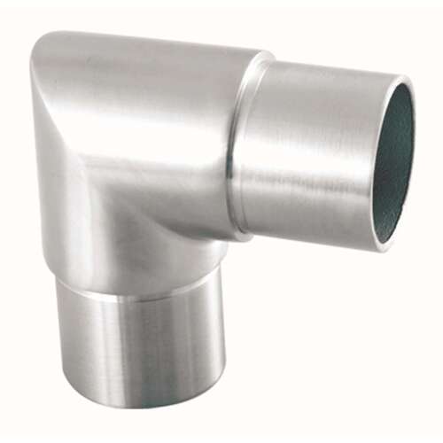 Handrail Crisp Corner 90 degree 1.50" O/D - Brushed Stainless