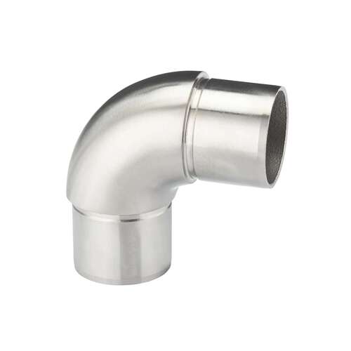 Handrail Rounded Corner 90 degree 1.66" O/D - Brushed Stainless