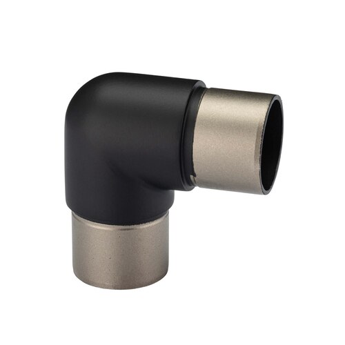 Handrail Smooth Corner 90 degree 1.90" O/D - Matte Black