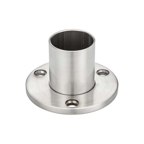 Handrail Fixed Wall Flange Male 1.90" O/D - Brushed Stainless