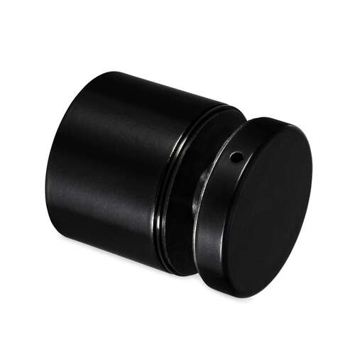 Standoff Round Non Adjustable 1 1/2" with 1/2" Projection 3/8-3/4" Glass - Matte Black