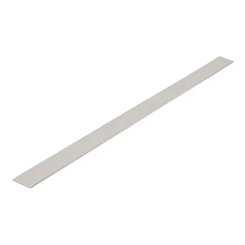 Wet Glaze Cladding Strip For 1/2-3/4" Glass 10' - Brushed Stainless