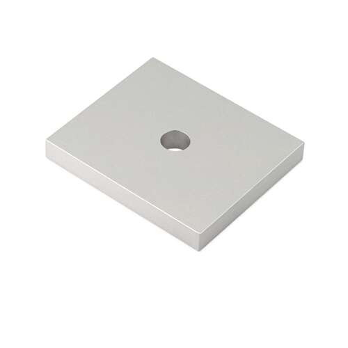 Wet Glaze Drain Block 2.50x2.25x0.375" - Satin Anodized