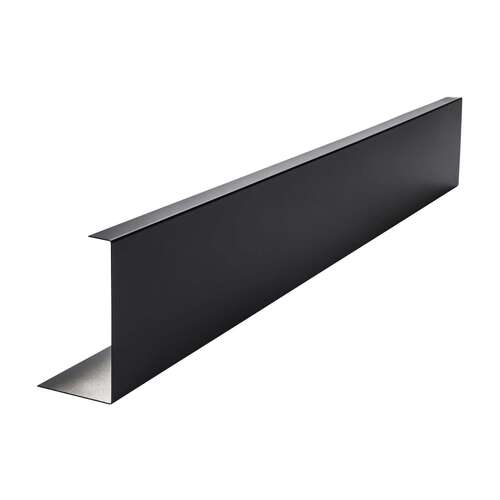 VetroMount Cladding Fascia For 1/2-9/16" Glass 10' - Matte Black