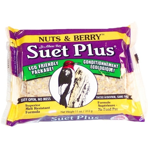 Wildlife Sciences LLC 08620666 Suet Nuts & Berry Blend Cake - 11 oz.