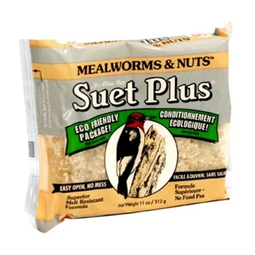 Wildlife Sciences LLC 08620670 Suet Mealworms & Nuts - 11oz.