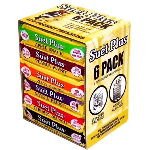 Wildlife Sciences LLC 08620677 Suet Variety - 11oz. each pack of 6