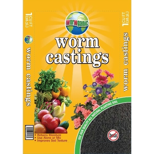 Silver Bait, LLC 13802006 WormGanic Worm Castings - 8 qt Bag