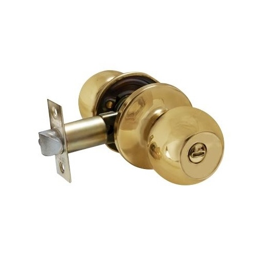 Grip Tight Tools PR01 Privacy Lockset Ball Knob - Brass