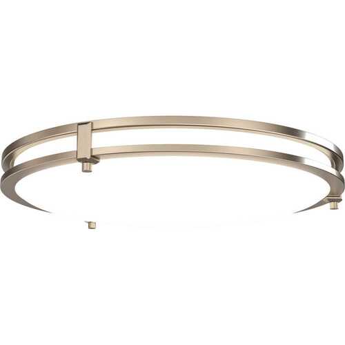 Juno FMSATL 16IN RD SWW5 90CRI 120 Saturn 16" Round LED Flush Mount With Switchable Cct, Brushed NICKEL