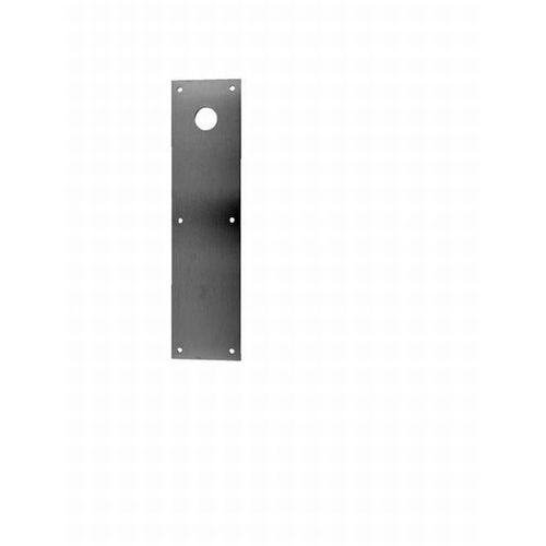 Don Jo CFK-71-630 4" x 16" Push Plate Cut for Knob Satin Stainless Steel Finish