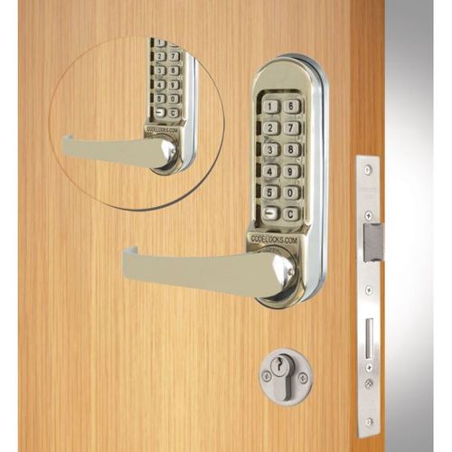 Codelock CL555BBSS Back to Back Double Cylinder Mortise Keypad Lever