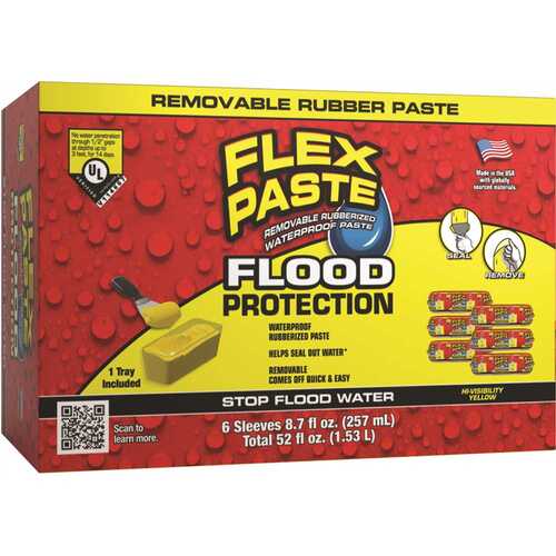 Flex Seal RPSYELR64 Paste Flood Protection Max 52 Fl. Oz