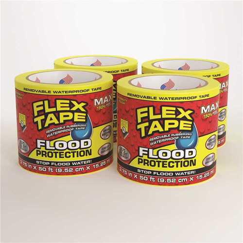 Flex Seal RTSYELR0450 Tape Flood Protection Max 3.75 In. X 50 Ft