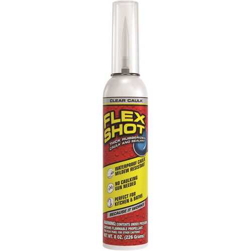 Flex Seal FSH8C-9 Shot Clear Net 8 Oz